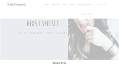 Desktop Screenshot of kriscamealy.com
